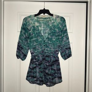 Sheer babydoll style blouse